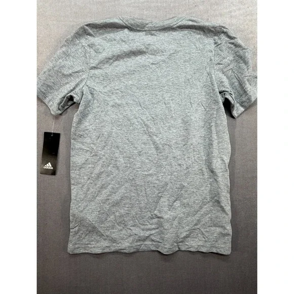 New With Tags Boys Adidas Shirt Gray Black Size Medium 10/12 - Picture 3 of 8